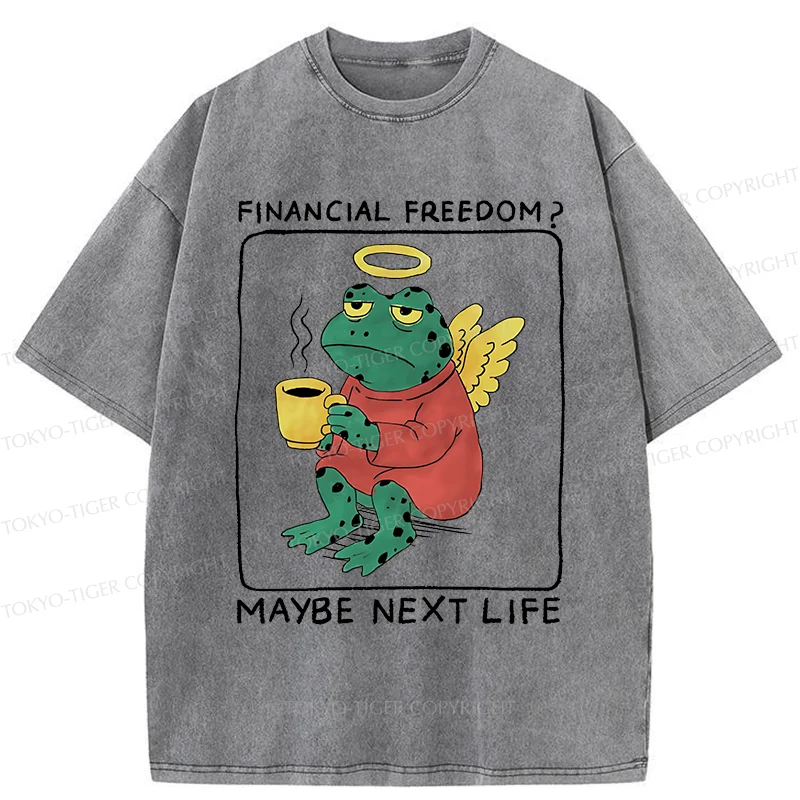 Tokyo-Tiger Frog Imagining The Future Washed T-Shirt