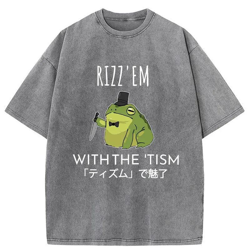 Tokyo-Tiger Gentleman Frog Killer Washed T-Shirt