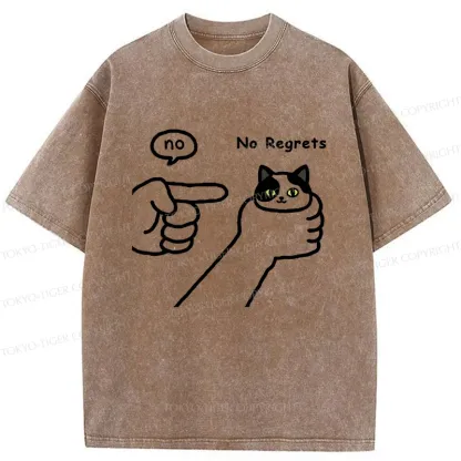 Tokyo-Tiger Criticized Cat Washed T-Shirt