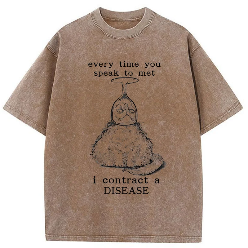 Tokyo-Tiger Don't Talk To Me Funny Washed T-Shirt