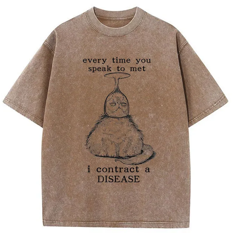 Tokyo-Tiger Don't Talk To Me Funny Washed T-Shirt