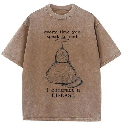 Tokyo-Tiger Don't Talk To Me Funny Washed T-Shirt