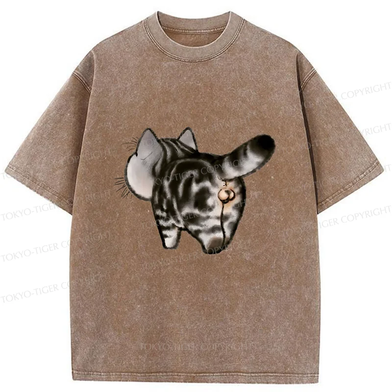 Tokyo-Tiger Cat's Back Washed T-Shirt