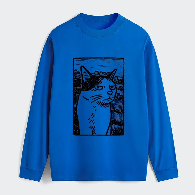 Tokyo-Tiger Cat's Hateful Eyes Classic Long Sleeve T-Shirt