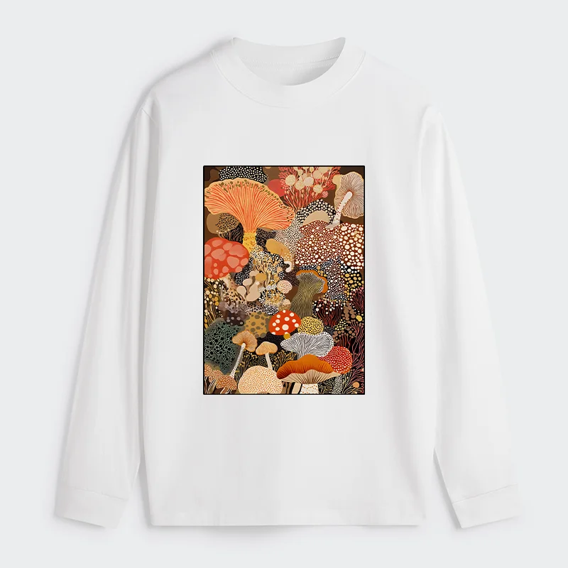 Tokyo-Tiger Psychedelic Mushroom Paintings Classic Long Sleeve T-Shirt