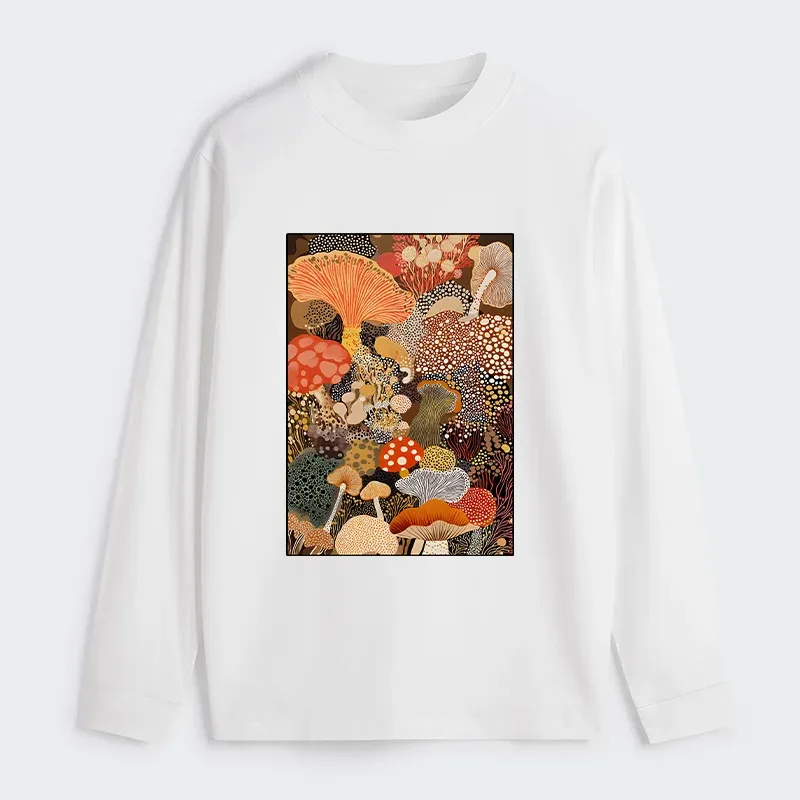 Tokyo-Tiger Psychedelic Mushroom Paintings Classic Long Sleeve T-Shirt