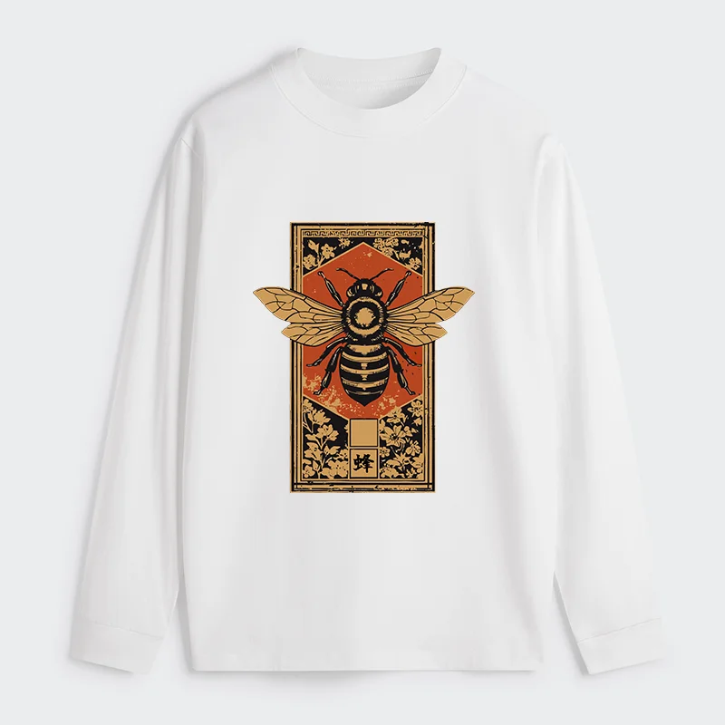 Tokyo-Tiger Japanese Bee Art Classic Long Sleeve T-Shirt