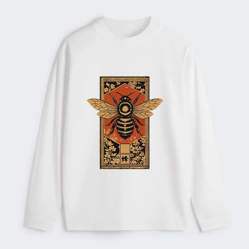 Tokyo-Tiger Japanese Bee Art Classic Long Sleeve T-Shirt