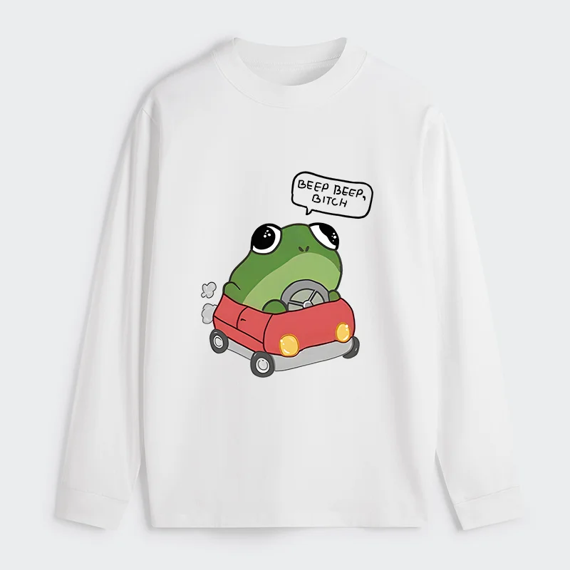 Tokyo-Tiger Frog Driving Classic Long Sleeve T-Shirt