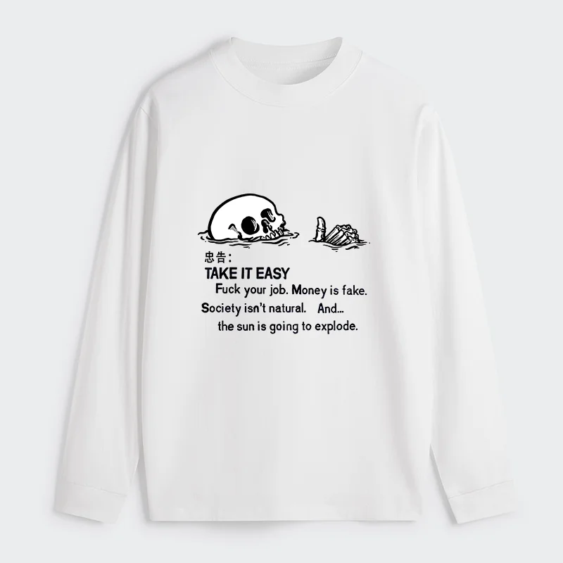 Tokyo-Tiger Skeleton Ridicule Classic Long Sleeve T-Shirt