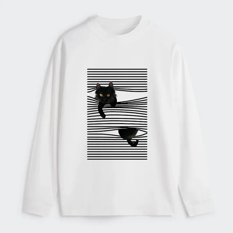 Tokyo-Tiger Cat Scratching Curtain Classic Long Sleeve T-Shirt Sale
