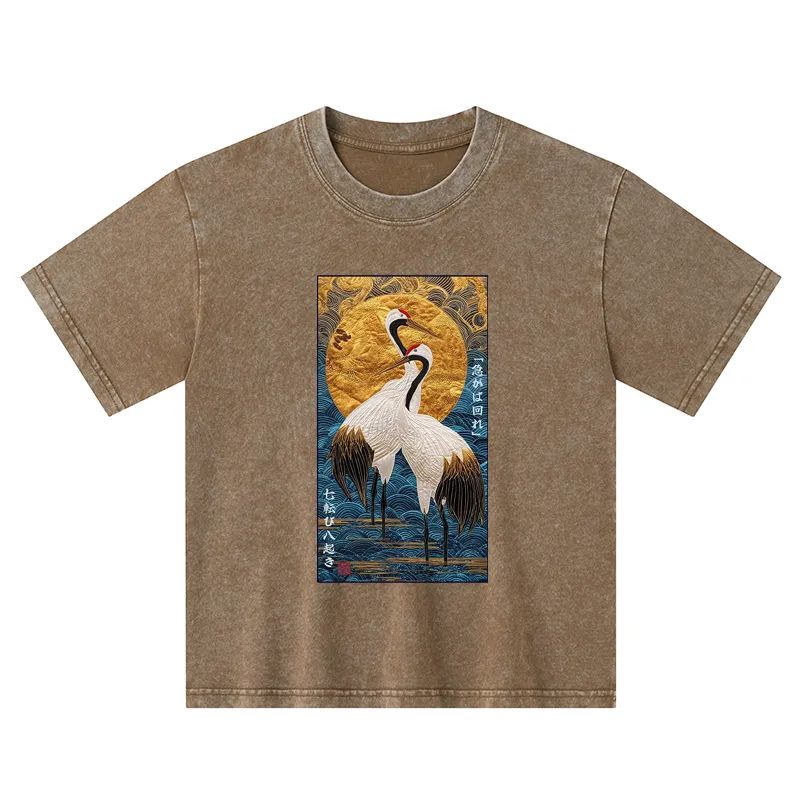 Tokyo-Tiger Fall Seven, Rise Eight - Haste Makes Waste Kids Washed T-Shirt