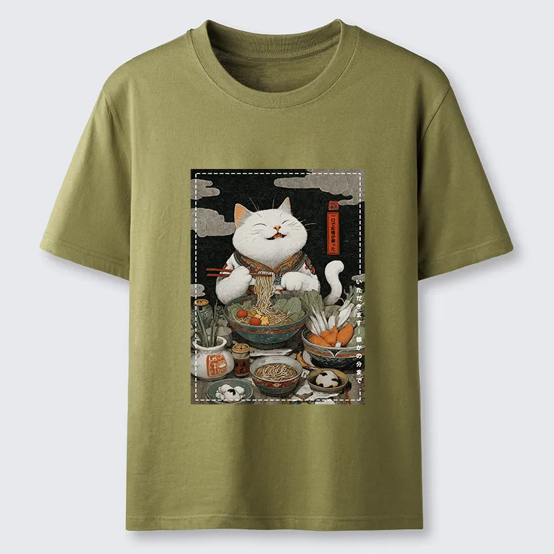Tokyo-Tiger The Ramen-Loving Cat Classic T-Shirt