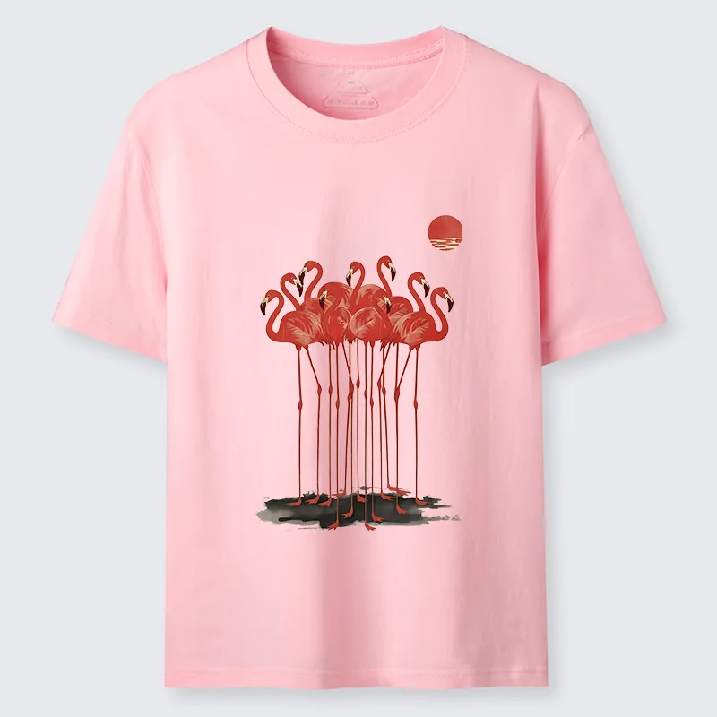 Tokyo-Tiger Flamingos at Dusk Classic T-Shirt