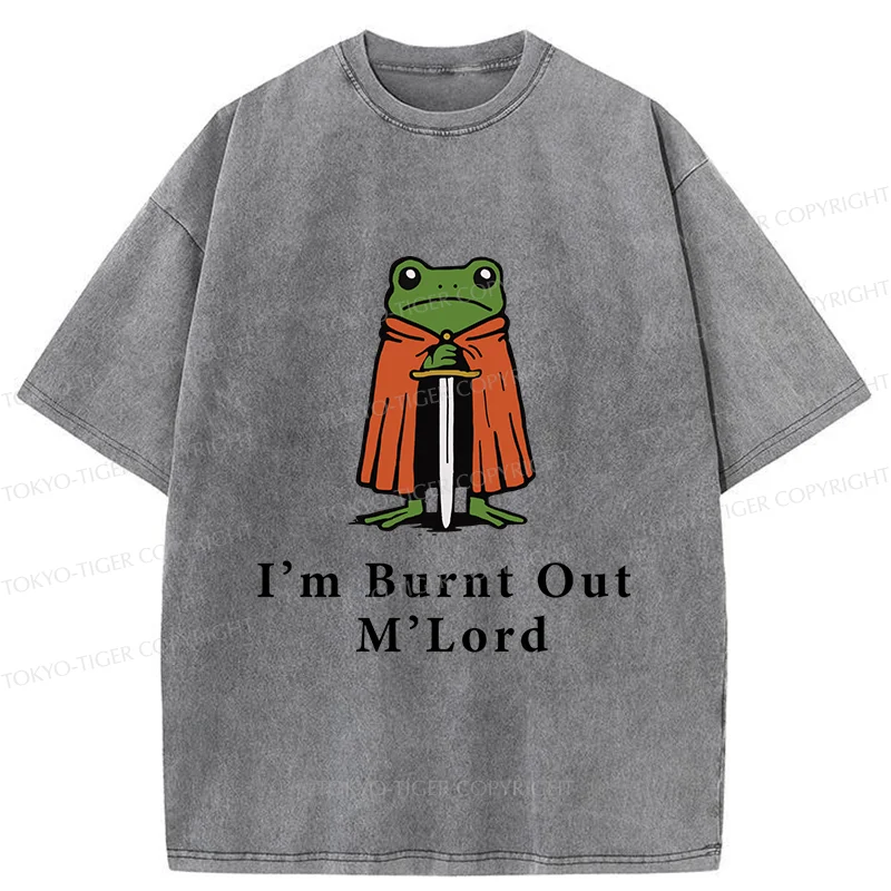Tokyo-Tiger I’m Burnt Out M’Lord Washed T-Shirt