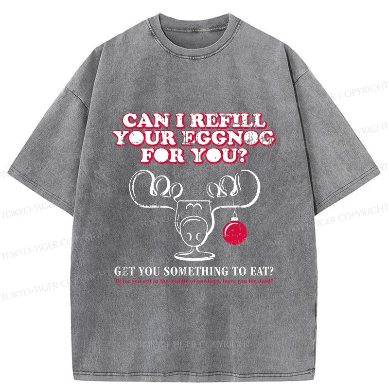 Tokyo-Tiger Funny Christmas Jokes Washed T-Shirt