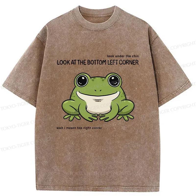 Tokyo-Tiger Look At This Frog Washed T-Shirt