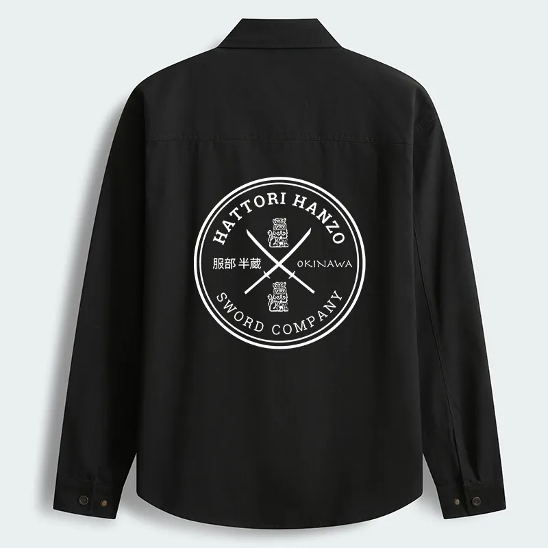 Tokyo-Tiger Hattori Hanzo Sword Men's Corduroy Work Jacket