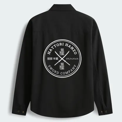 Tokyo-Tiger Hattori Hanzo Sword Men's Corduroy Work Jacket