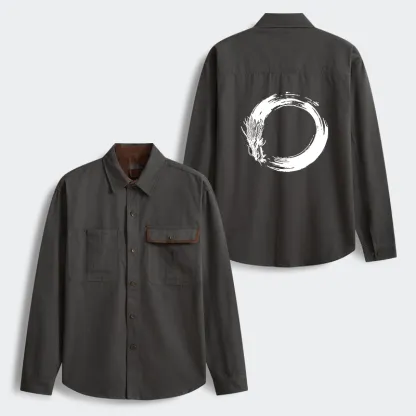 Tokyo-Tiger Dragon's Circle Men's Corduroy Work Jacket