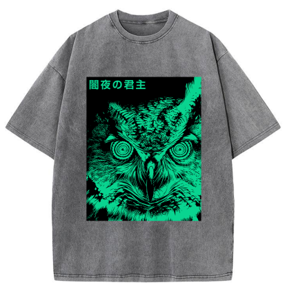 Tokyo-Tiger Lord Of The Dark Night Washed T-Shirt