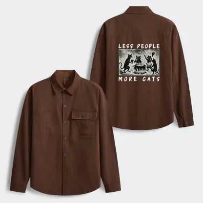 Tokyo-Tiger Cat Sacrifice Ceremony Men's Corduroy Work Jacket