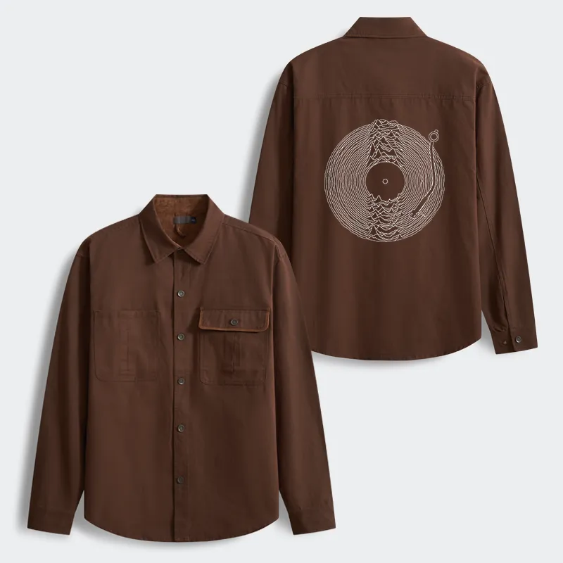 Tokyo-Tiger Record Player Japanese Men's Corduroy Work Jacket