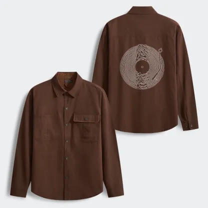 Tokyo-Tiger Record Player Japanese Men's Corduroy Work Jacket