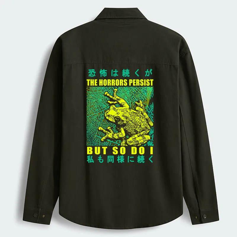 Tokyo-Tiger The Horrors Persist Forg Men's Corduroy Work Jacket