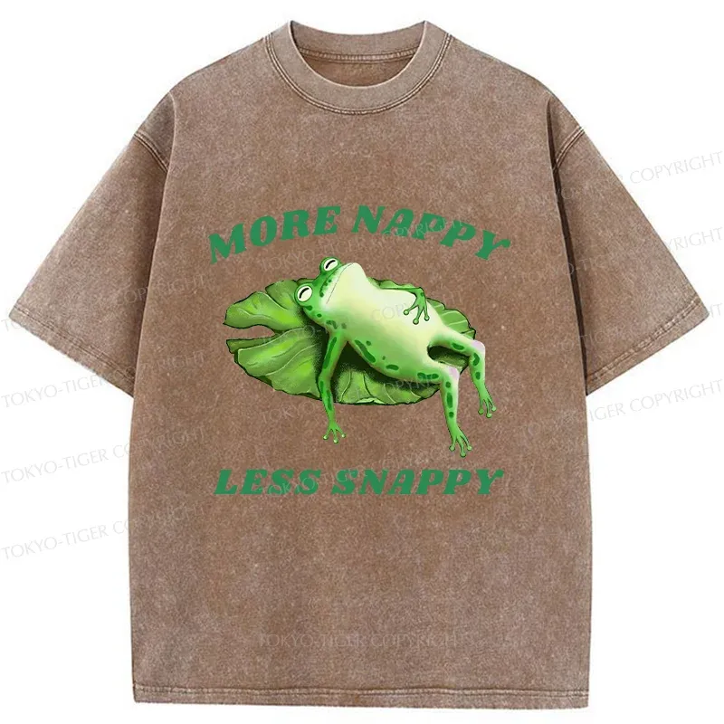 Tokyo-Tiger Sleeping Frog Washed T-Shirt Sale