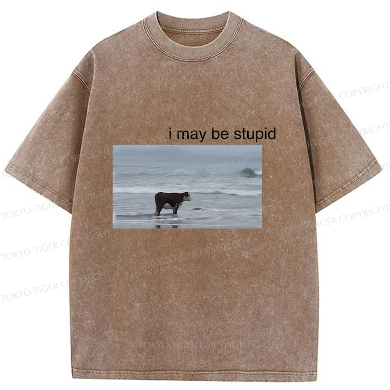 Tokyo-Tiger Foolish Cow Washed T-Shirt