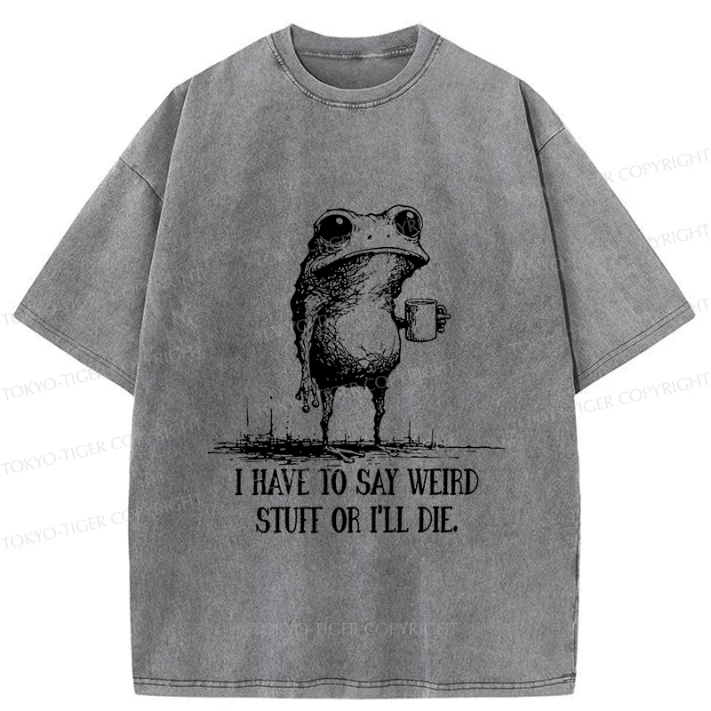 Tokyo-Tiger The Frog Is About To Die Washed T-Shirt