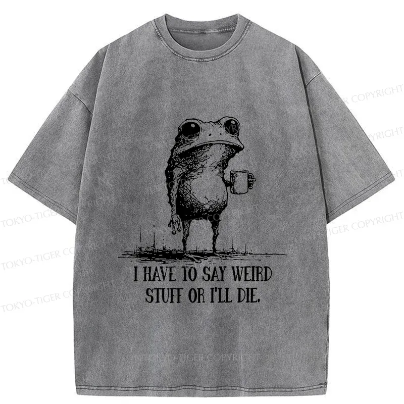 Tokyo-Tiger The Frog Is About To Die Washed T-Shirt