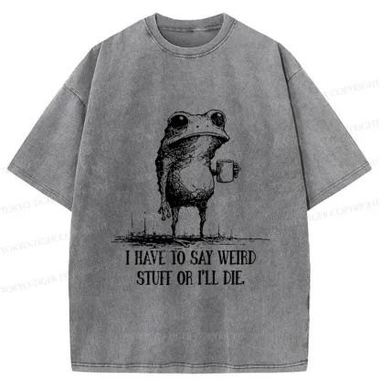 Tokyo-Tiger The Frog Is About To Die Washed T-Shirt