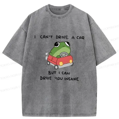 Tokyo-Tiger Frogs That Drive You Crazy Washed T-Shirt
