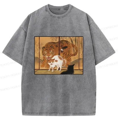 Tokyo-Tiger Borrowing The Power Of The Tiger Washed T-Shirt