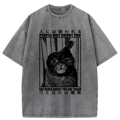 Tokyo-Tiger I'm Sure It's Trash Washed T-Shirt