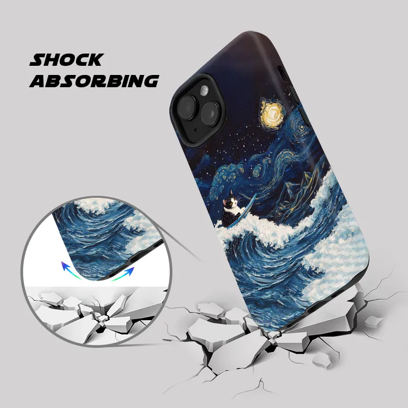 Tokyo-Tiger The Great Wave Off Cat Phone Case