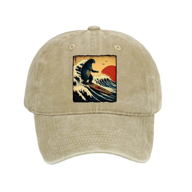 Tokyo-Tiger The Great Wave Washed Cap