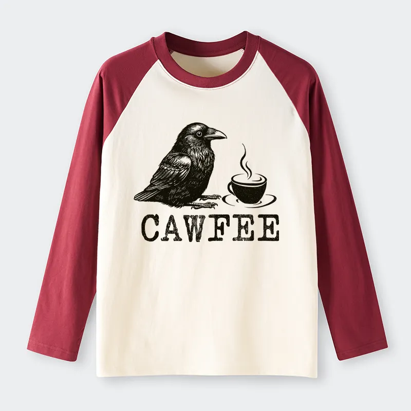 Tokyo-Tiger Cawfee Funny Japan Meme Raglan Long Sleeve T-shirt