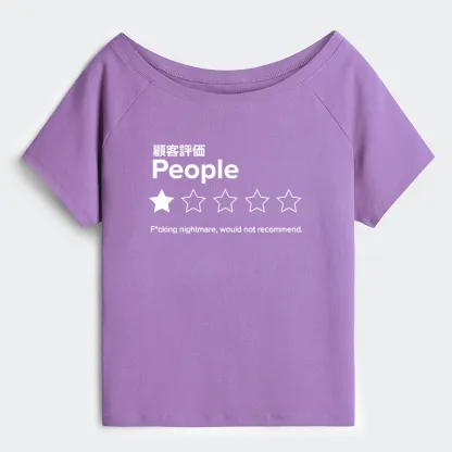 Tokyo-Tiger Evaluation People Off Shoulder T-Shirt