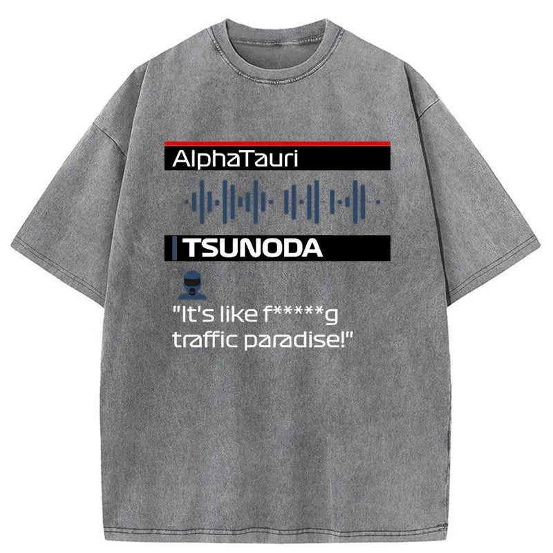 Tokyo-Tiger Yuki Tsunoda Radio Japanese Washed T-Shirt