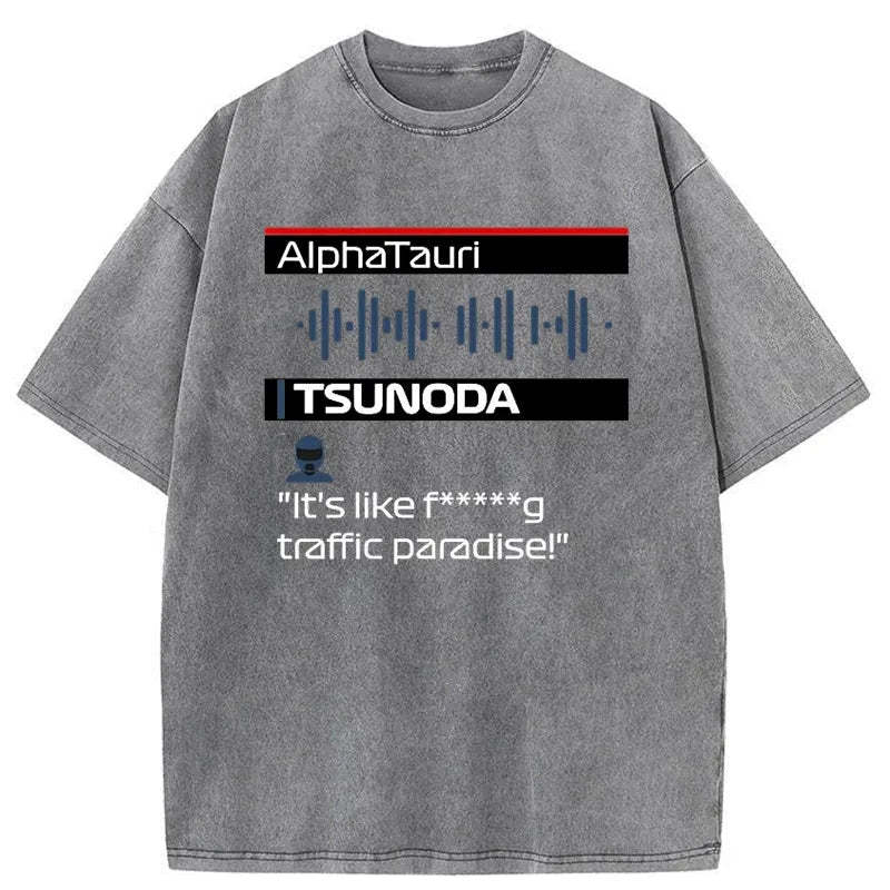 Tokyo-Tiger Yuki Tsunoda Radio Japanese Washed T-Shirt