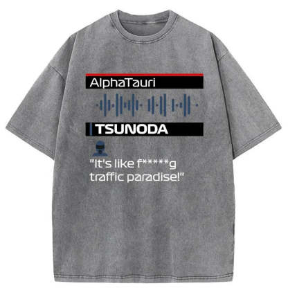 Tokyo-Tiger Yuki Tsunoda Radio Japanese Washed T-Shirt