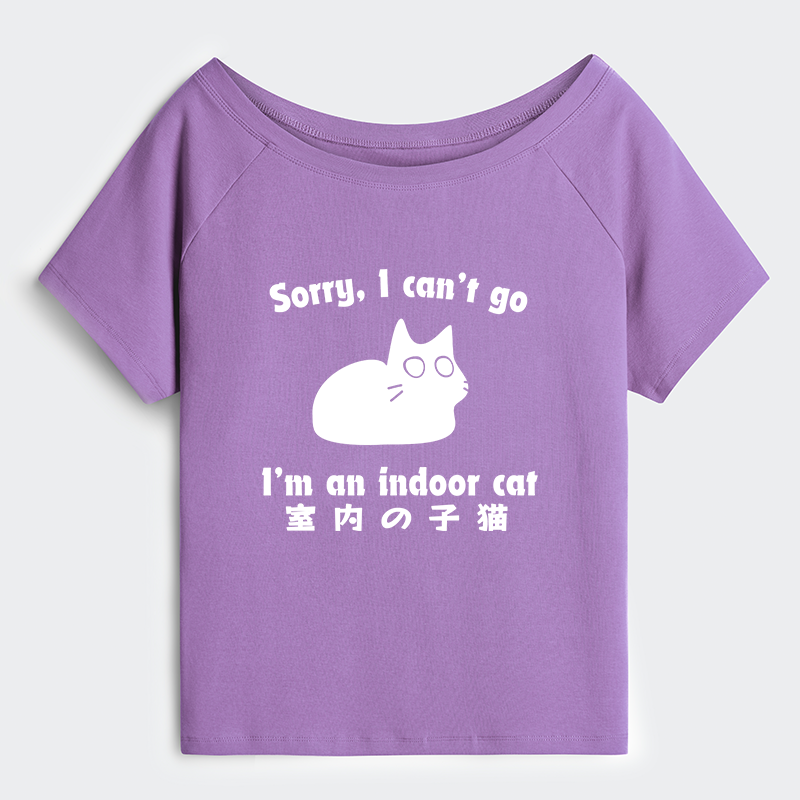 Tokyo-Tiger Indoor Kitten Off Shoulder T-Shirt