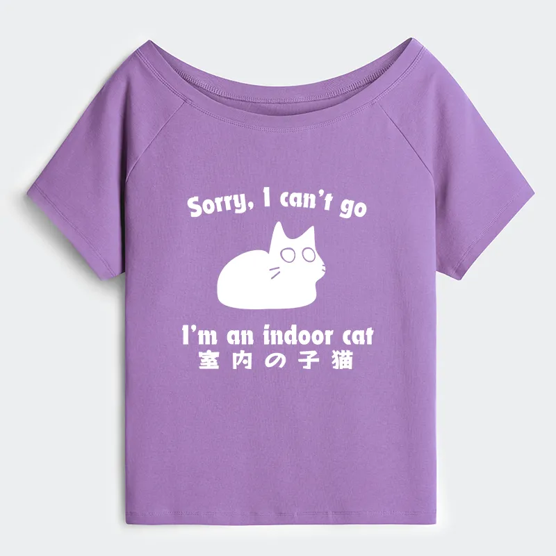 Tokyo-Tiger Indoor Kitten Off Shoulder T-Shirt