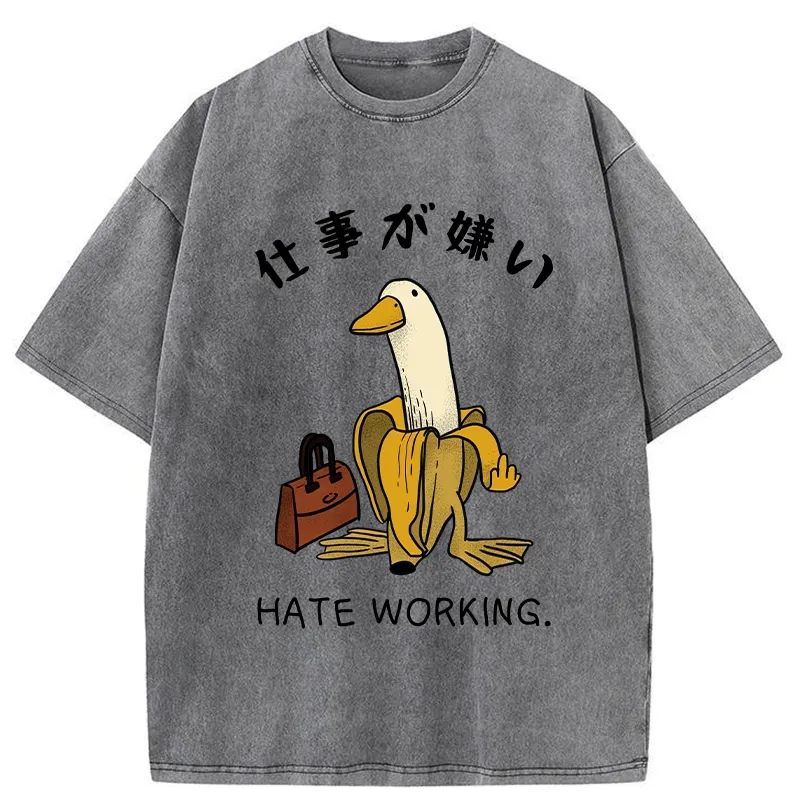 Tokyo-Tiger I Hate My Job Washed T-Shirt