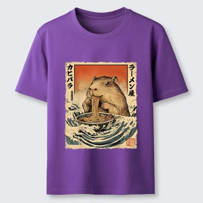 Tokyo-Tiger Hamster Eating Ramen Classic T-Shirt