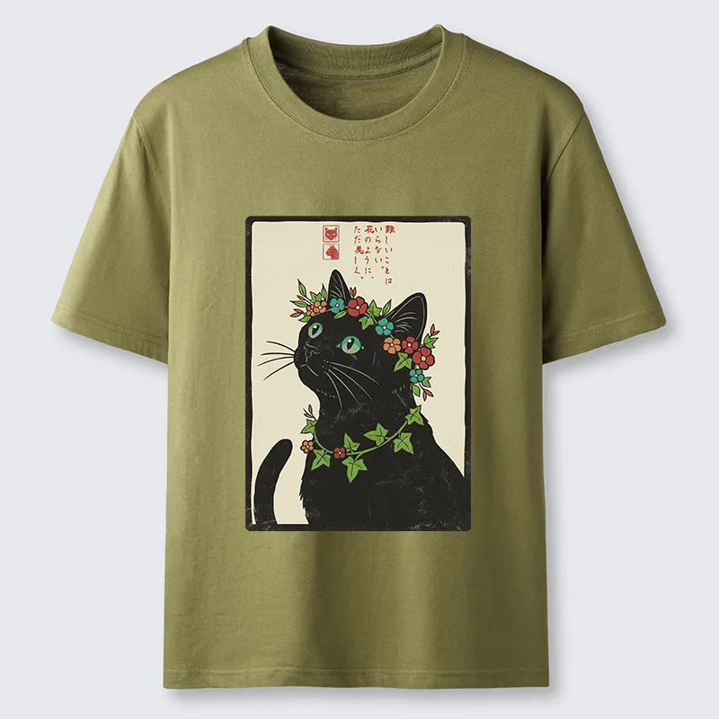 Tokyo-Tiger The Flower-Crowned Cat Classic T-Shirt
