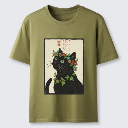 Tokyo-Tiger The Flower-Crowned Cat Classic T-Shirt